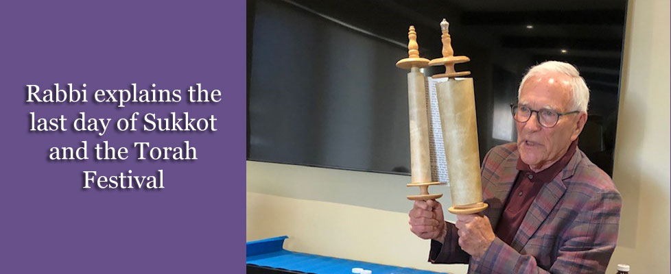 Rabbi explains the last day of sukkot